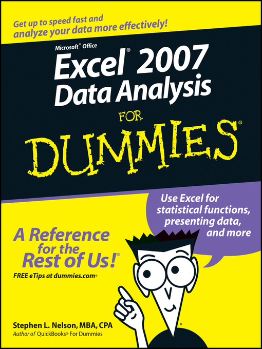Title details for Excel 2007 Data Analysis For Dummies by Stephen L. Nelson - Available